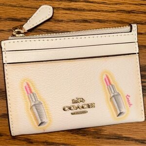 Coach | Bags | Coach Lipstick Print Small Wallet | Poshmark